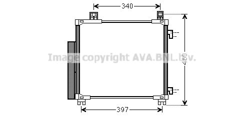 AVA QUALITY COOLING Конденсатор, кондиционер TO5578